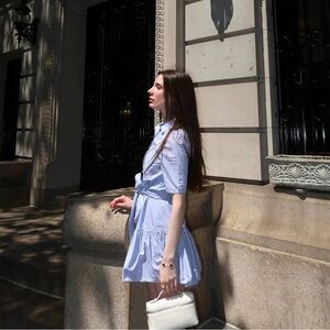 10 Crosby Derek Lam Light Blue Mini Dress